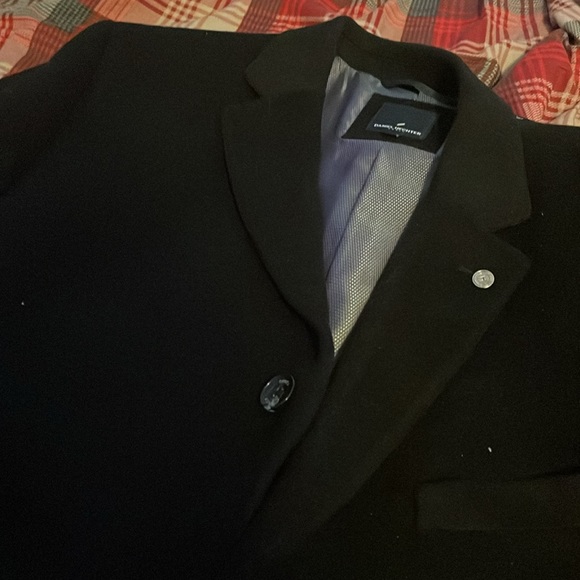 Men’s Overcoat Black XL - Cotton - Picture 2 of 9